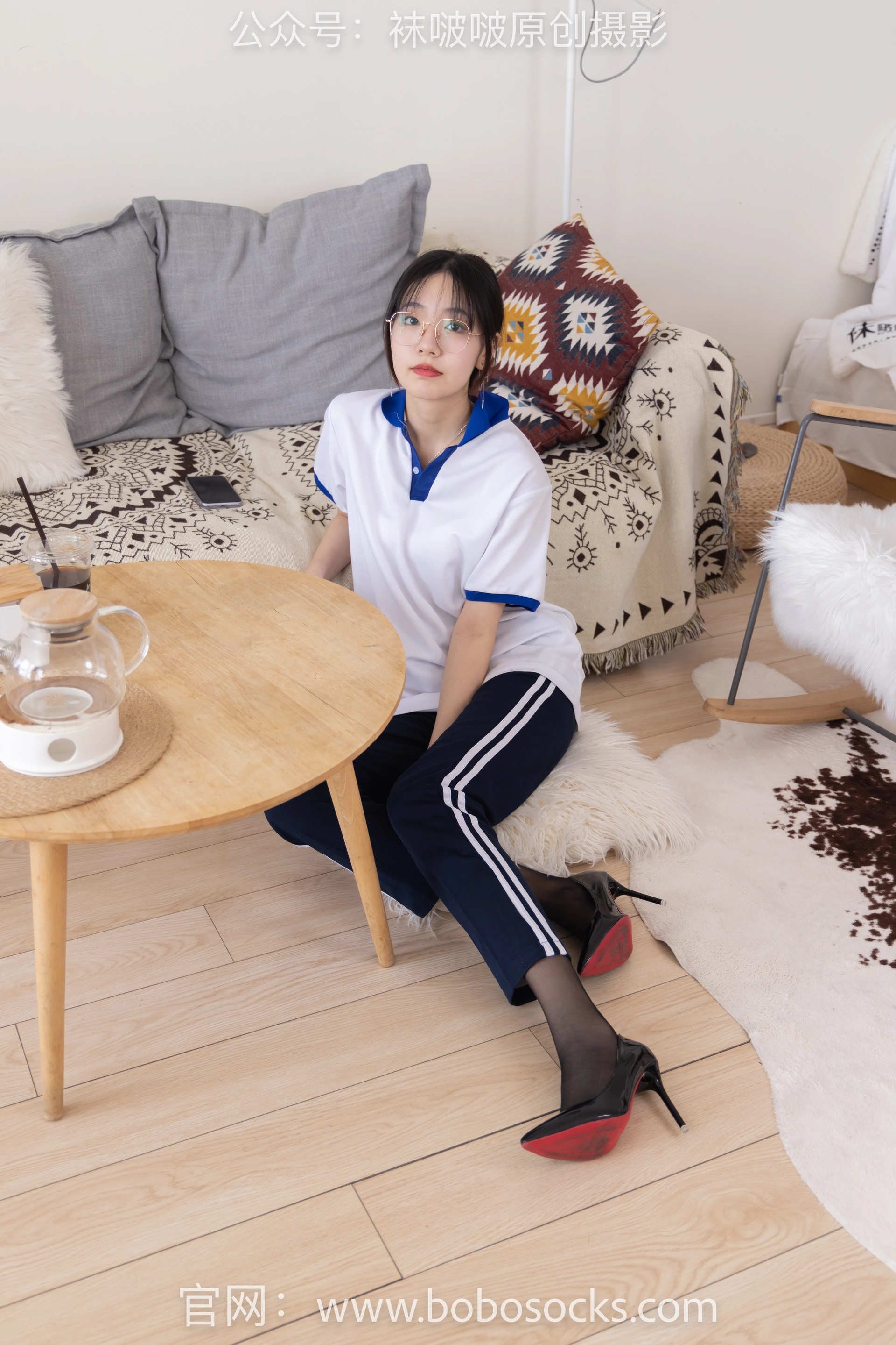 [BoBoSocks袜啵啵]NO.135 小甜豆-高跟鞋、黑丝（脚尖透明款）、裸足 1